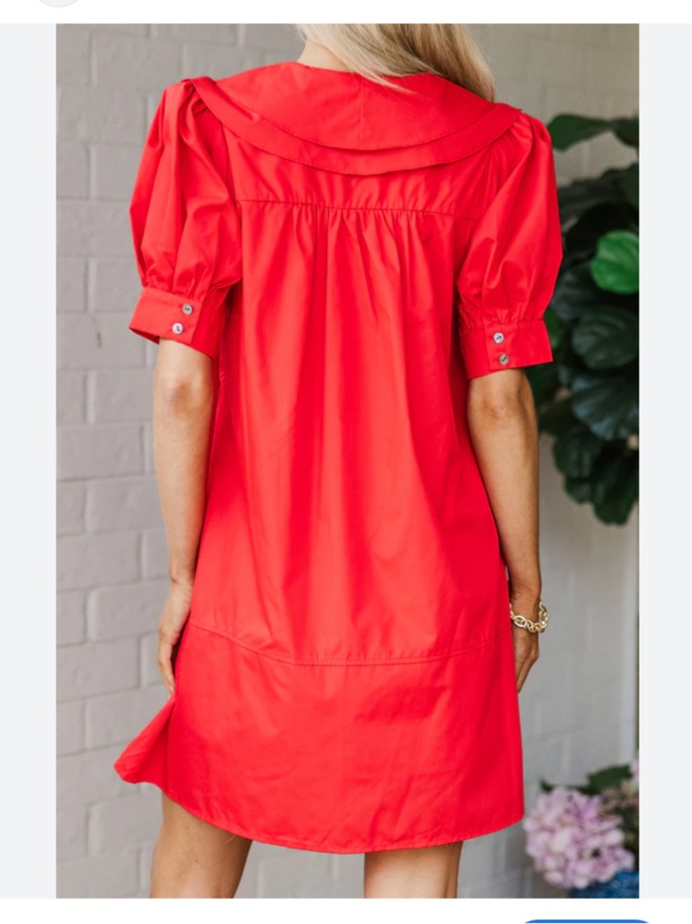 Boutique Red Flirty Seaside Dress by Entro Size Small Worn Once Feminine Preppy - Picture 3 of 8